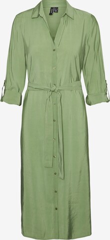 VERO MODA Košilové šaty 'Bell' – zelená: přední strana