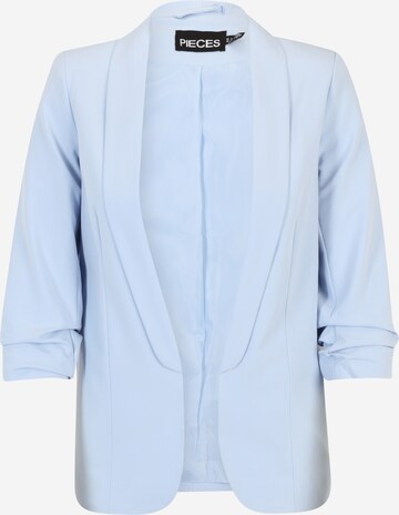 Pieces Petite Blazer 'PCBOSELLA' in Blue: front