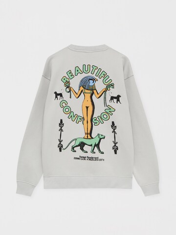 Pull&Bear Sweatshirt in Grijs