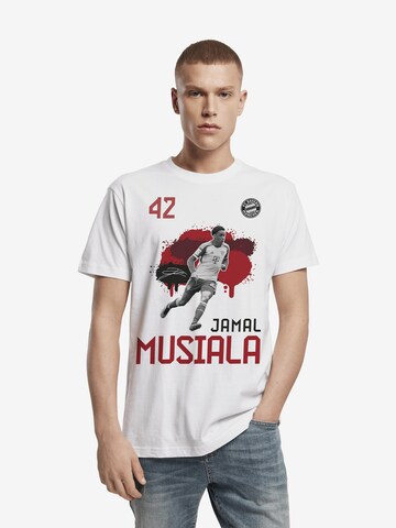 FC BAYERN MÜNCHEN Shirt 'Jamal Musiala' in Weiß: predná strana