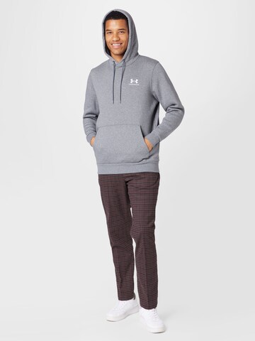 UNDER ARMOUR Sports sweatshirt 'Essential' in Grey