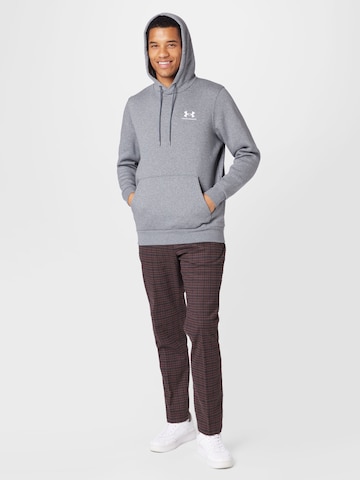 UNDER ARMOUR - Sweatshirt de desporto 'Essential' em cinzento