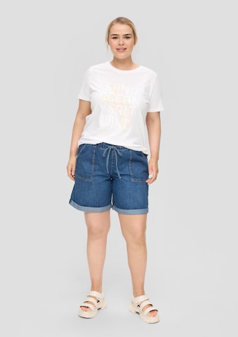 QS T-Shirt in Weiß