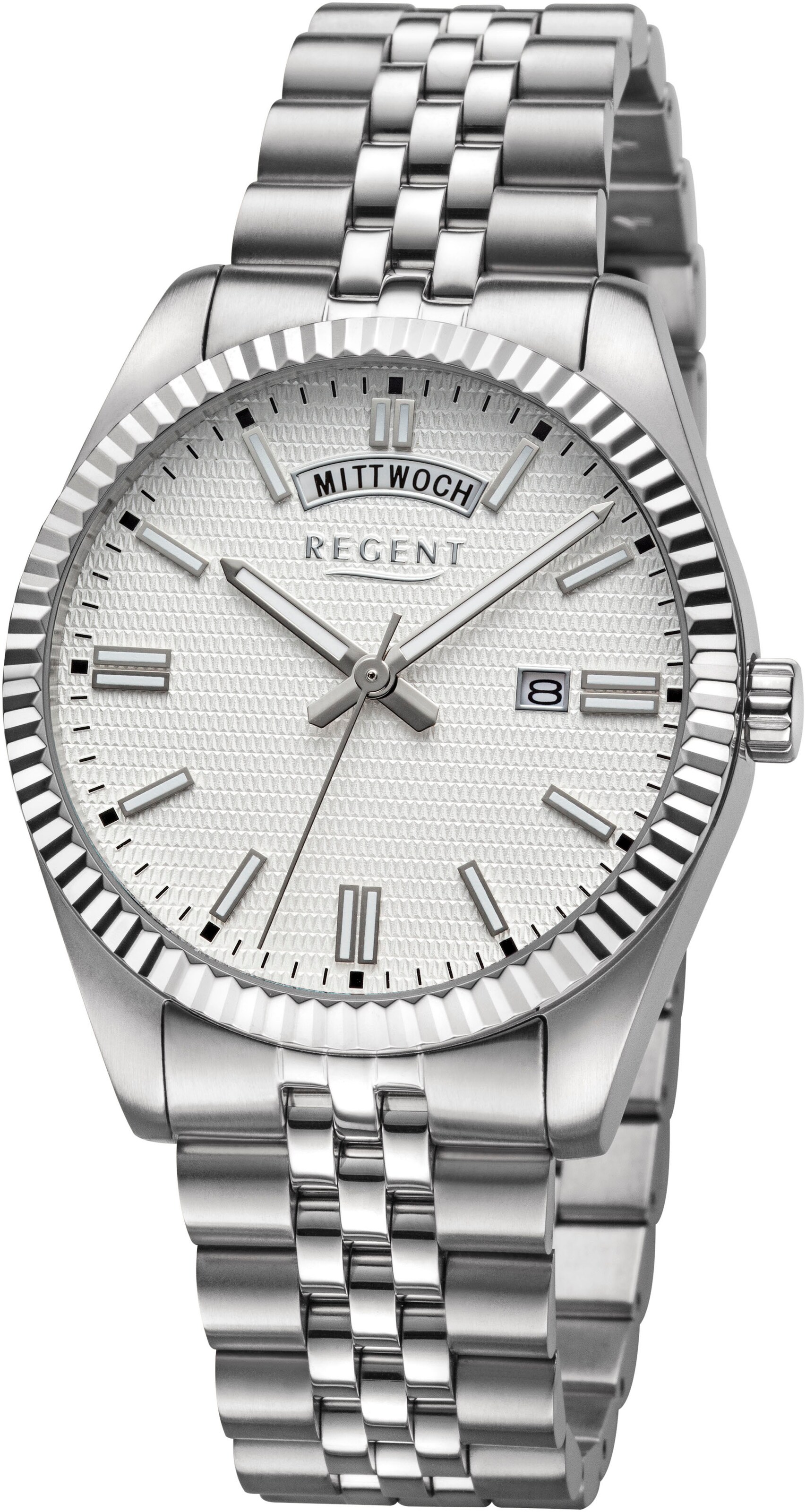 REGENT Analog Watch in Silver: front