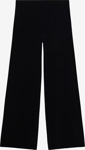 Wide Leg Pantalon 'XENPHANT' MANGO en noir : devant