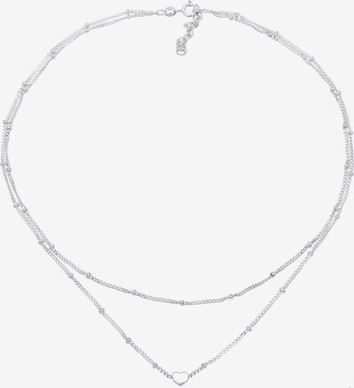 ELLI Ketting 'Herz' in de kleur Zilver, Productweergave