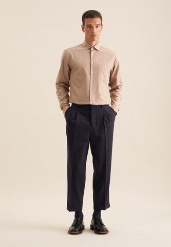 Coupe regular Chemise business SEIDENSTICKER en beige