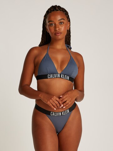 Calvin Klein Swimwear Triangel Bikinitop 'Intense Power' in Blauw