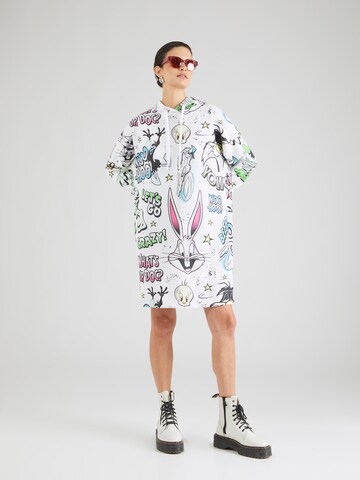 Frogbox Sukienka oversize w kolorze biały