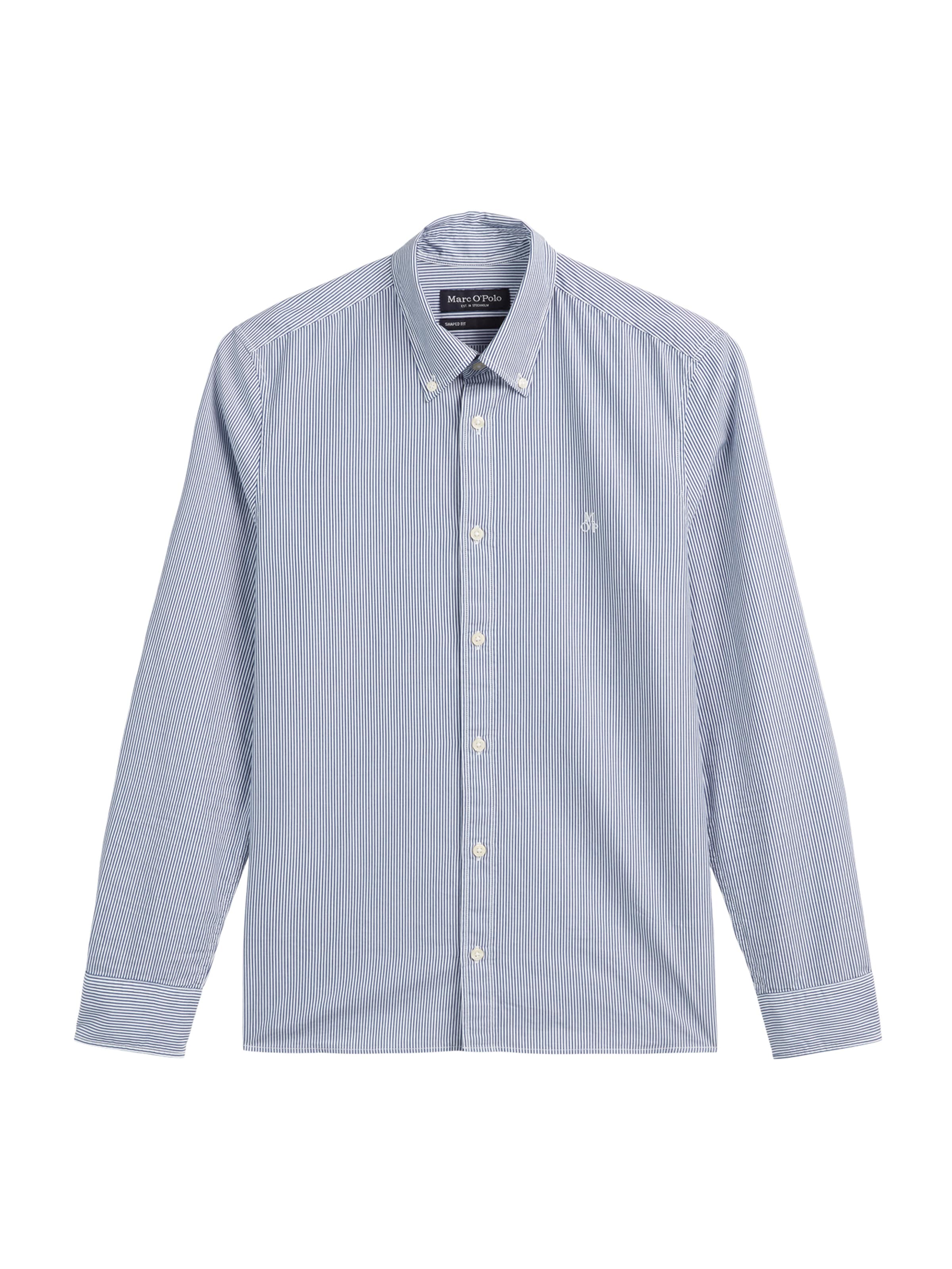 Marc O'Polo Skjorta i marinblå / vit, Produktvy