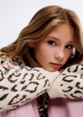 MANGO KIDS Sweater 'Meow' in Beige