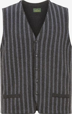 Charles Colby Knit Cardigan 'Bors' in Grey: front