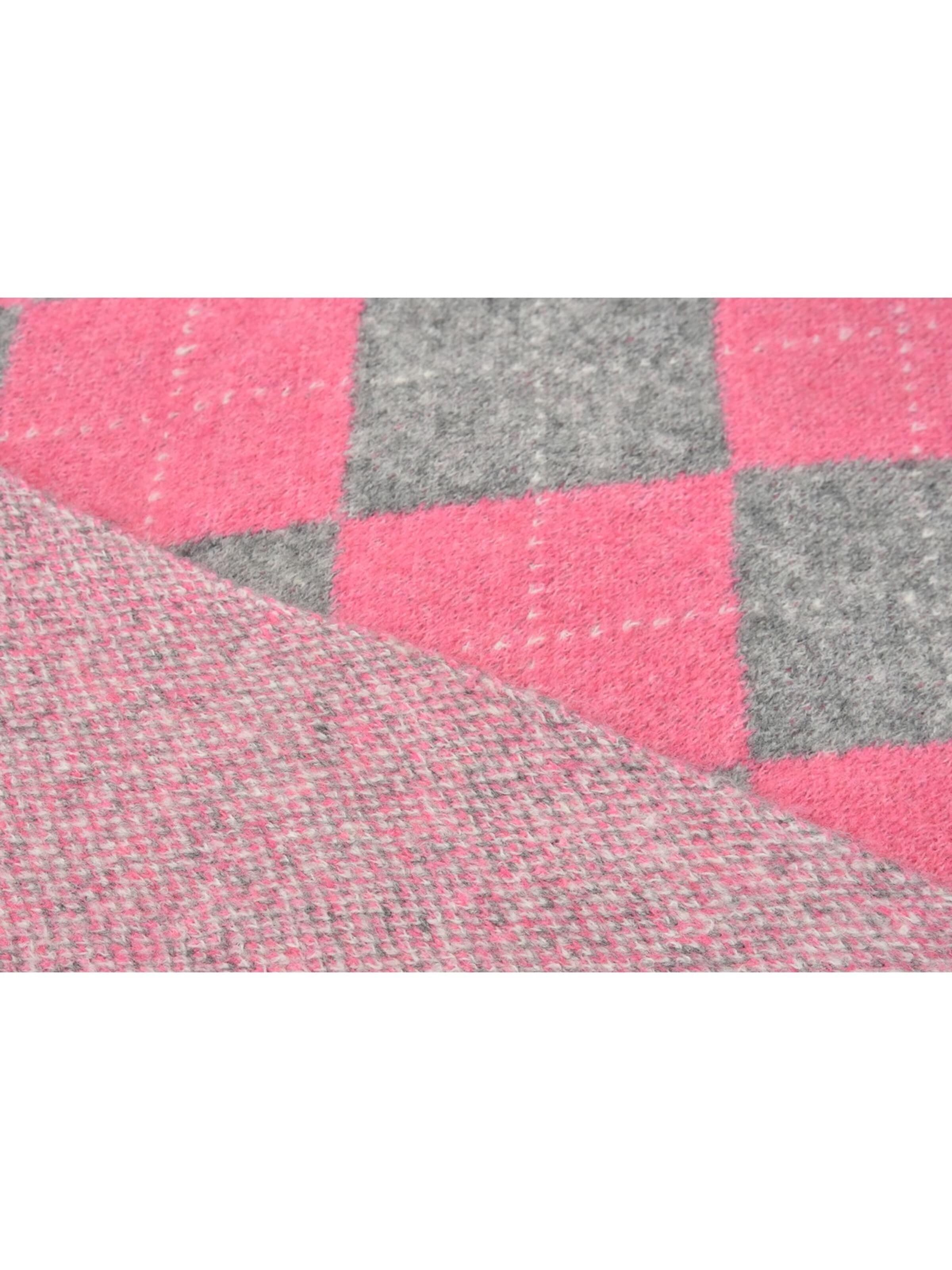 styleBREAKER Tuch 'Strick Dreieckstuch mit Argyle Muster & Wendeseite'‌‌‌‌‌‌ in Pink