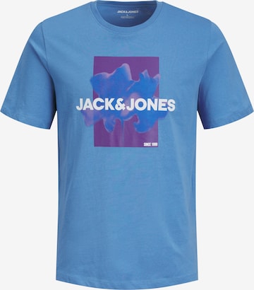 T-Shirt 'FLORALS' JACK & JONES en bleu