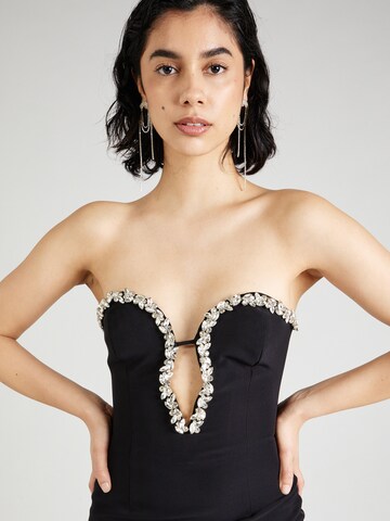 Robe de soirée 'ELENI' Bardot en noir