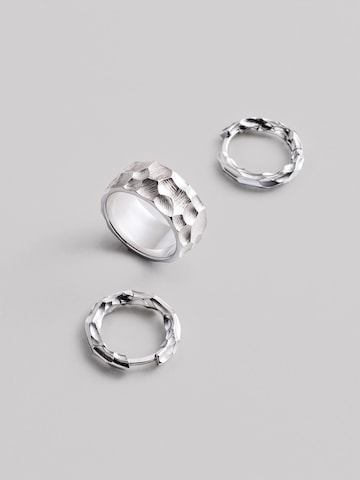 REYTEL Earrings 'CRATERS' in Silver