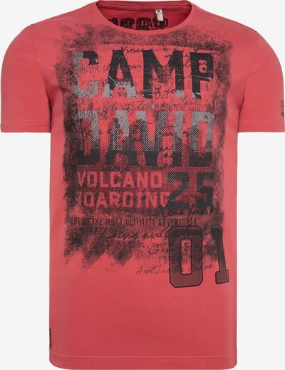 CAMP DAVID Shirt in Pastel red / Black, Item view