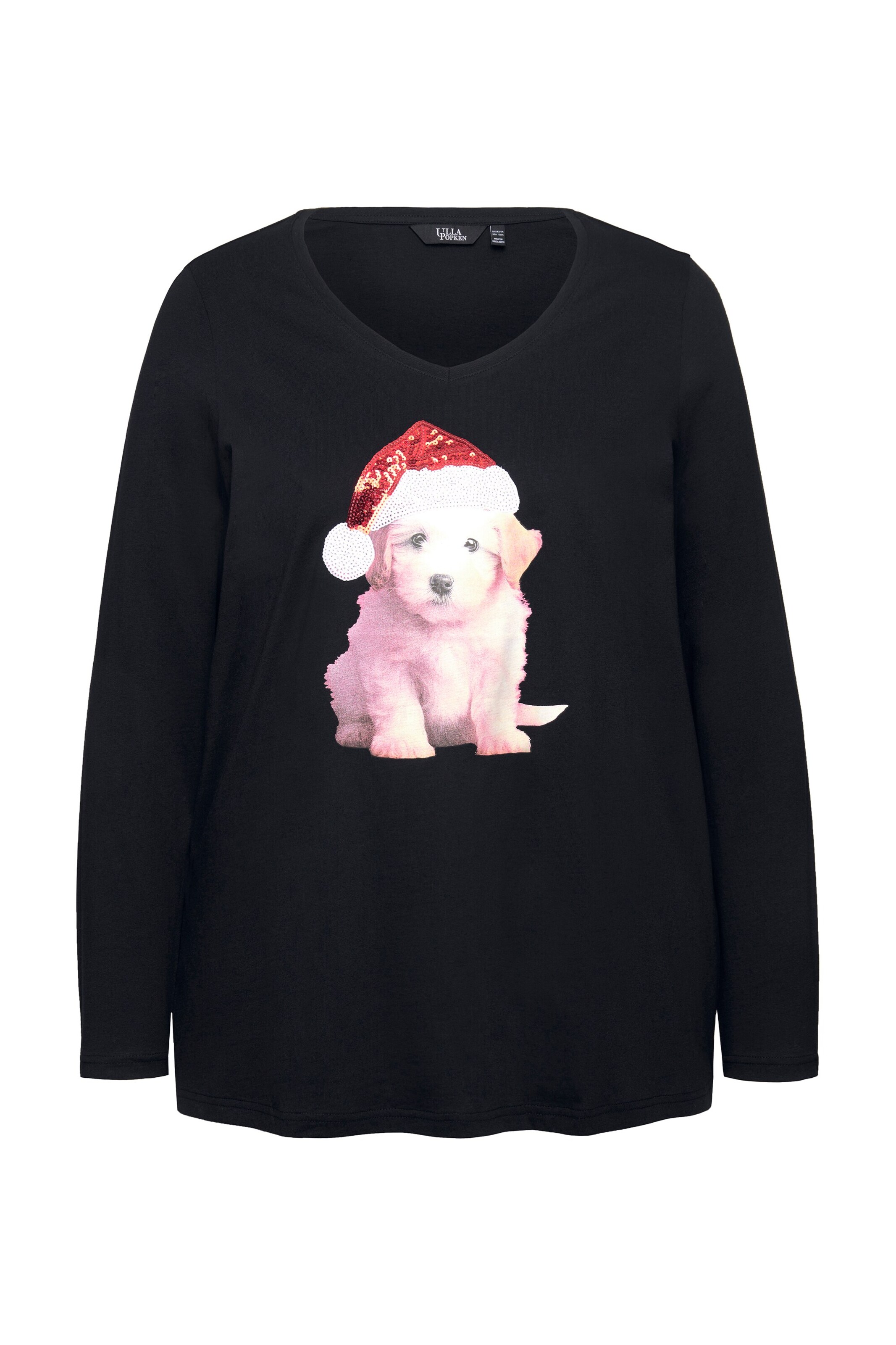 Ulla Popken Shirt in Black: front