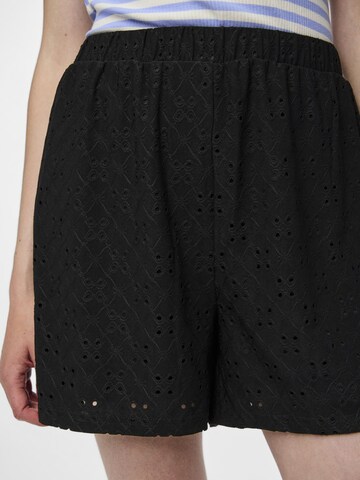 PIECES Regular Broek 'Mimi' in Zwart