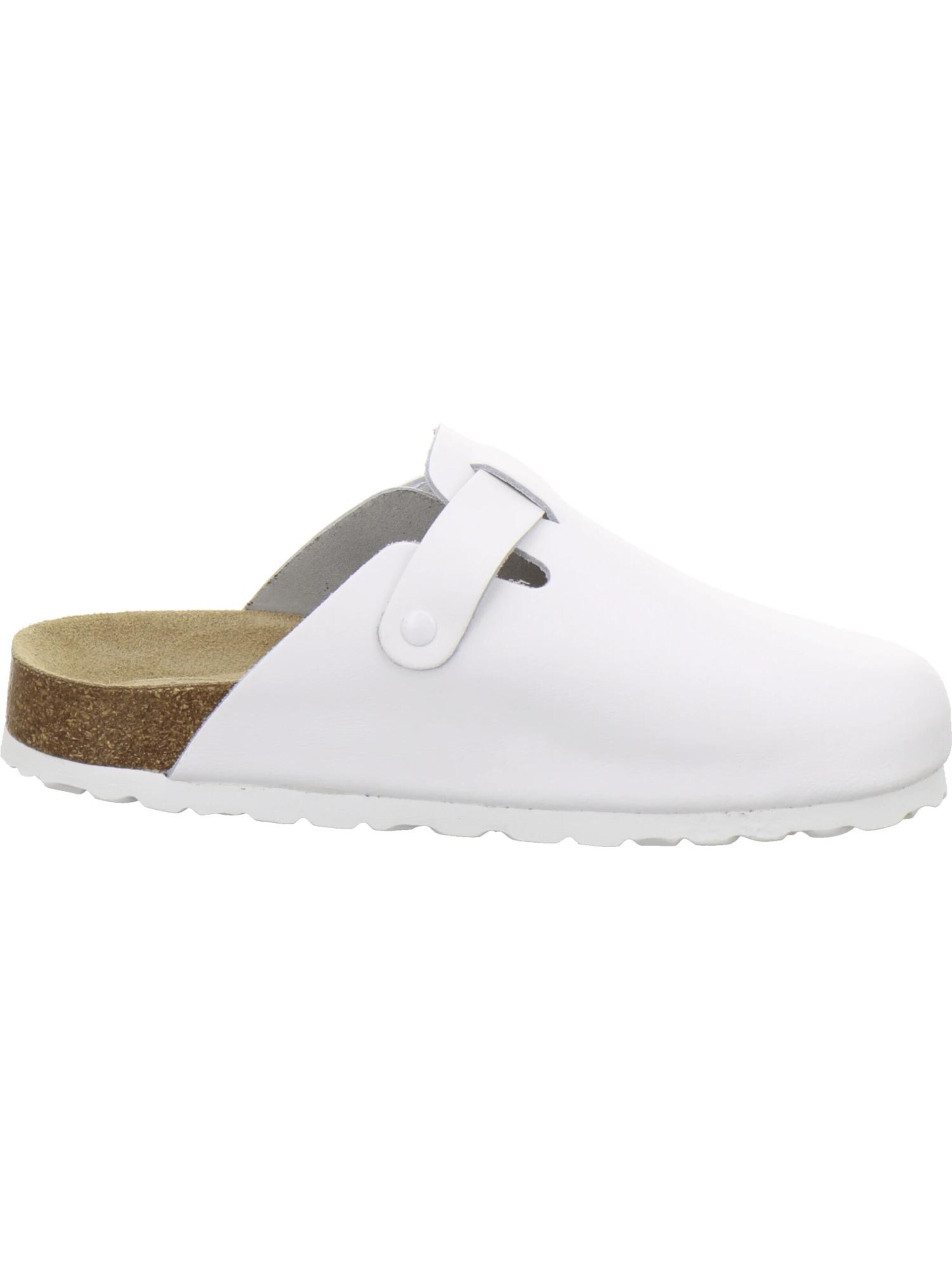 Sabots 'Clogs Damen Leder weiß' AFS-Schuhe en blanc