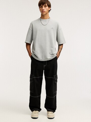 Pull&Bear Baggy Rifľové kapsáče - Čierna