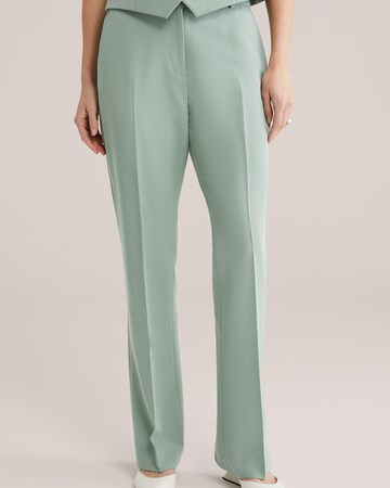 WE Fashion Буткат Штаны в Зеленый: спереди