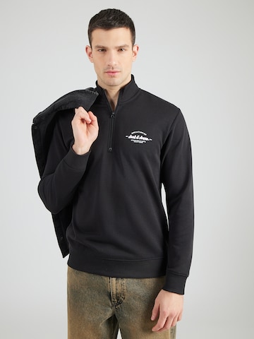 Felpa 'JJBRANDON' di JACK & JONES in nero: frontale
