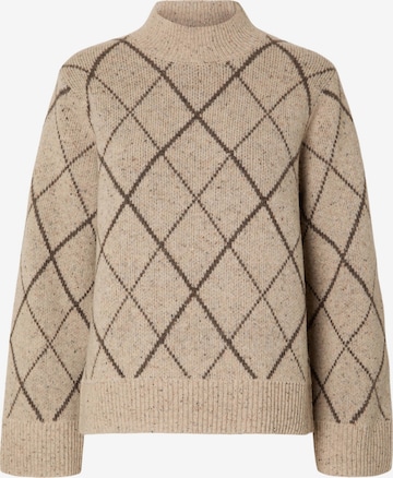 Pullover 'Faril' di SELECTED FEMME in beige: frontale