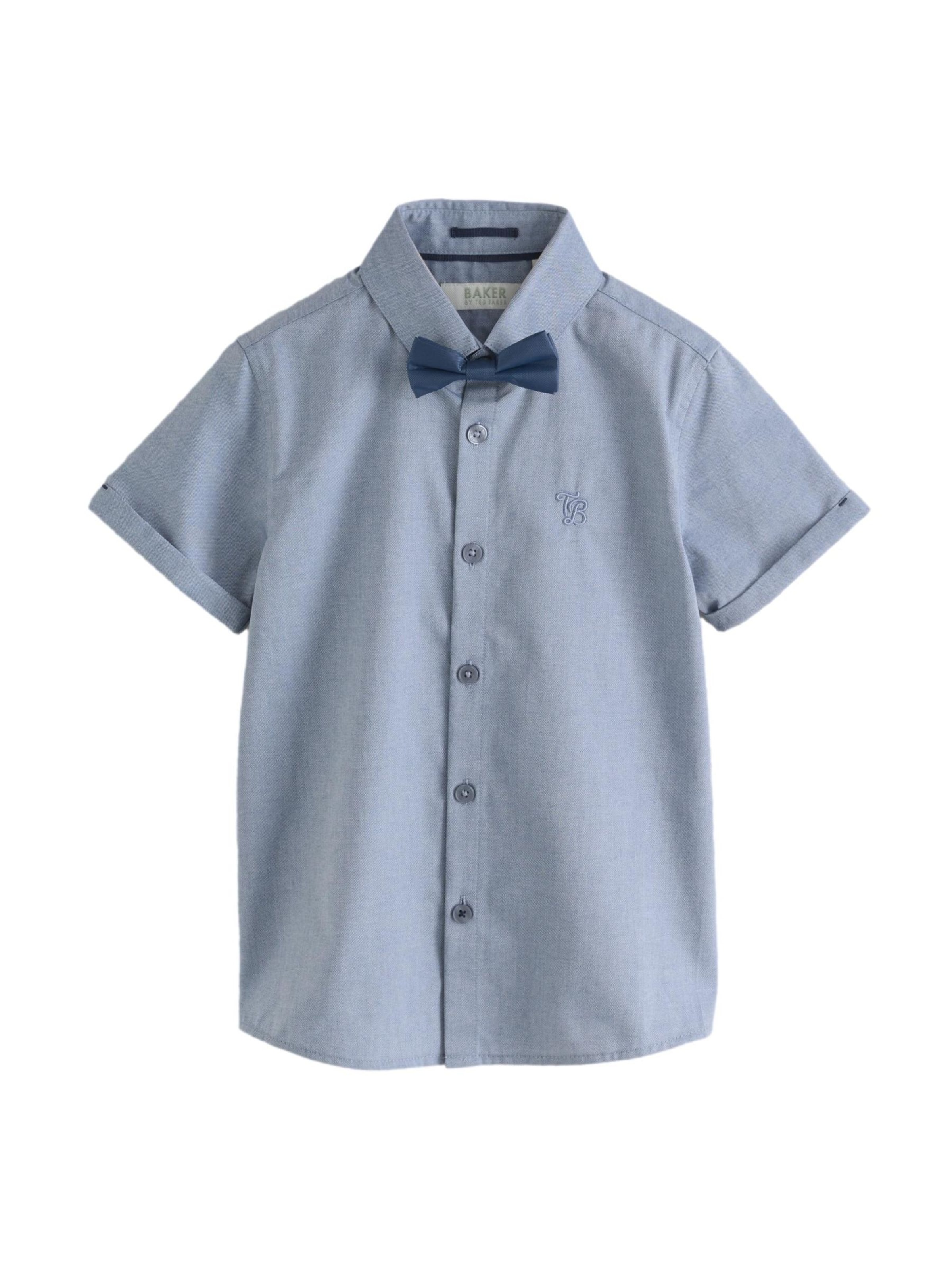 Baker by Ted Baker Regular fit Πουκάμισο σε μπλε: μπροστά