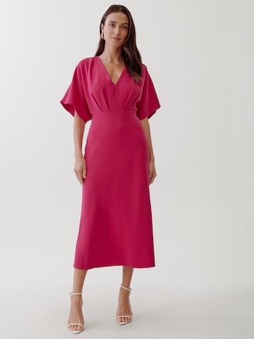 Tussah Dress 'VALARIE' in Pink: front