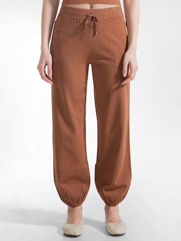 DEHA Tapered Sporthose in Braun: Vorderseite