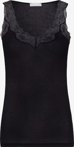 Hanro Top ' Lace Delight ' in Black: front