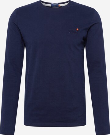 T-Shirt Superdry en bleu : devant