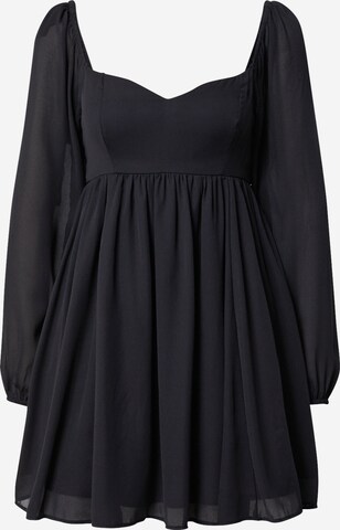 Abercrombie & FitchKoktel haljina - crna boja: prednji dio