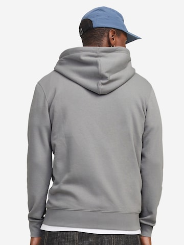 JACK & JONES Zip-Up Hoodie 'Star' in Grey