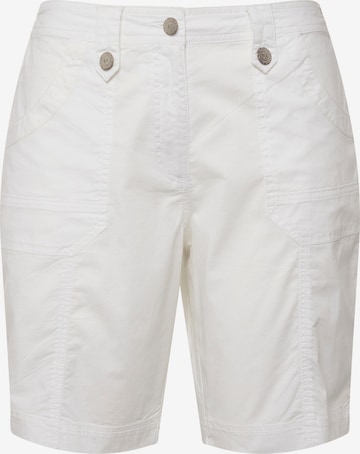 Pantalon Ulla Popken en blanc : devant