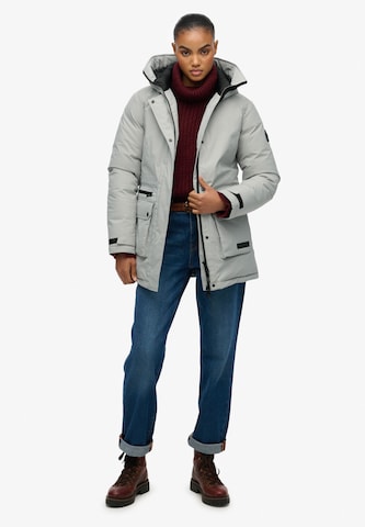 Parka mi-saison Superdry en gris