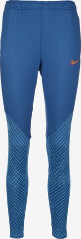 NIKE Workout Pants in Blue: front