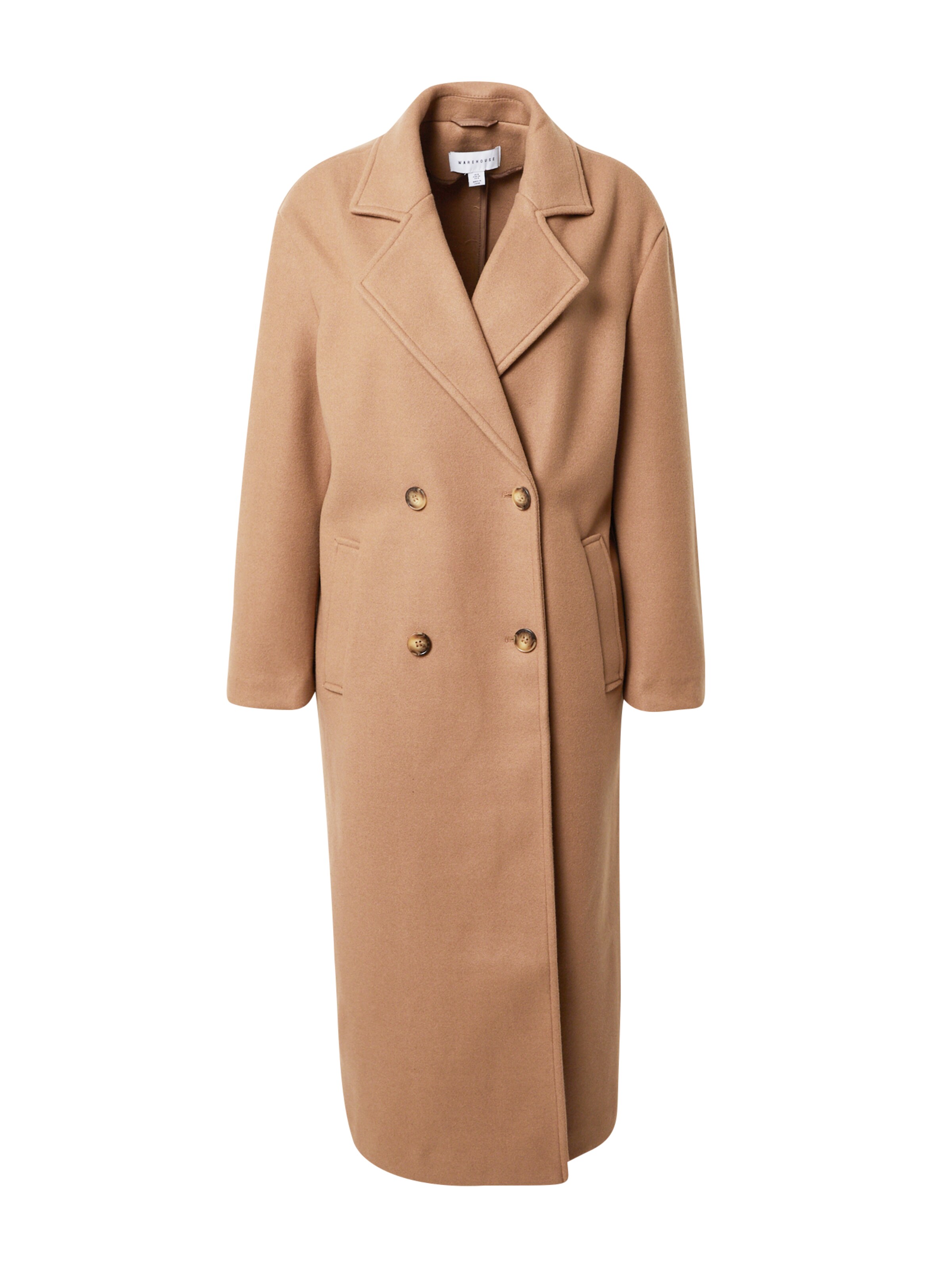 Warehouse Mantel in Beige: Vorderseite