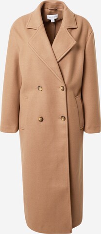 Warehouse Between-seasons coat in Beige: front