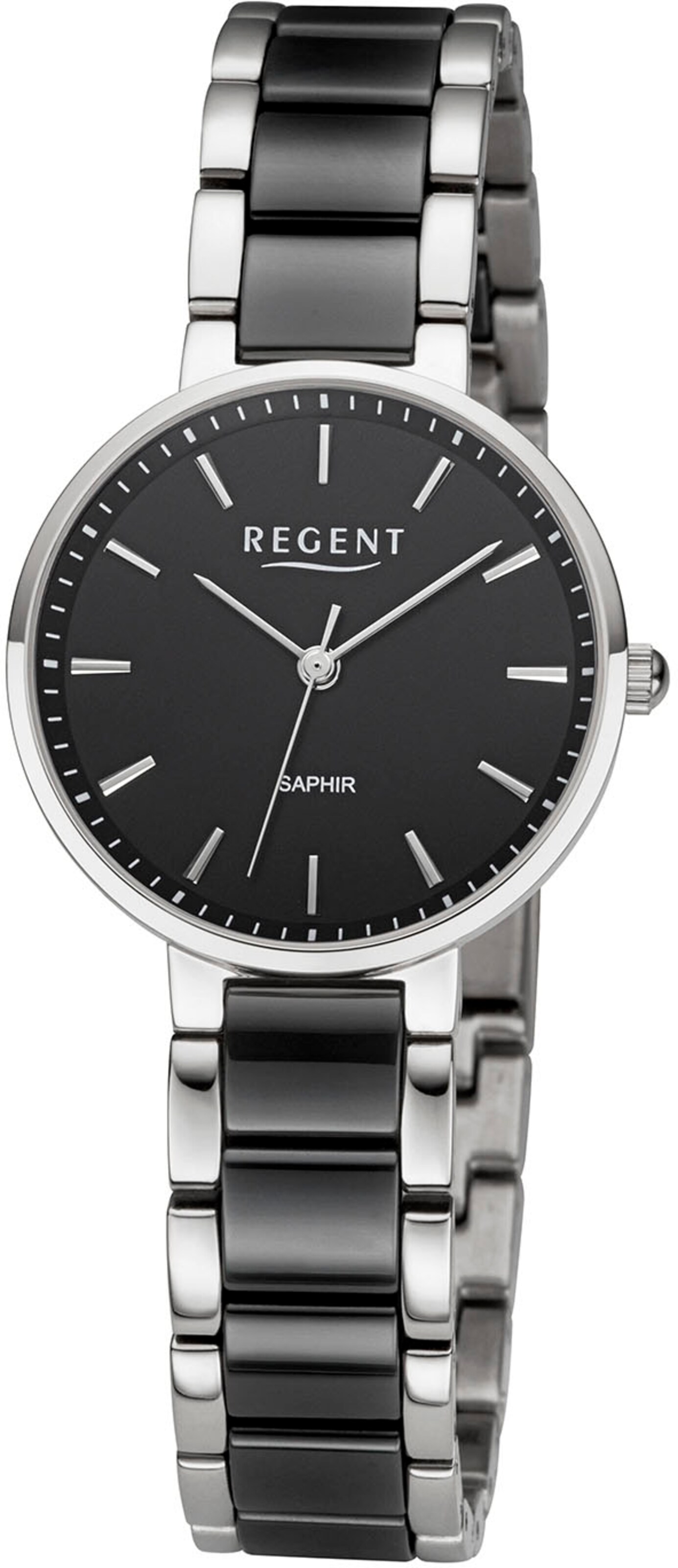 REGENT Analog Watch in Black: front