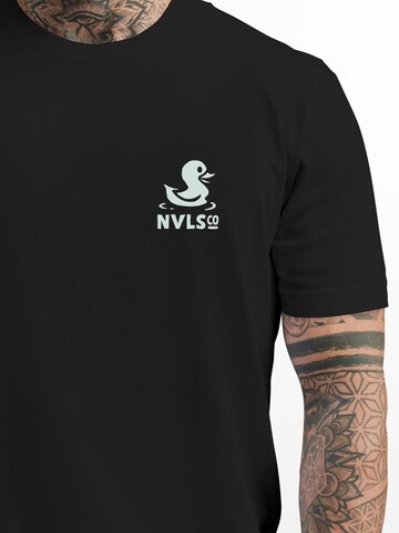 Neverless Shirt 'Good Vibes Rücken' in Black