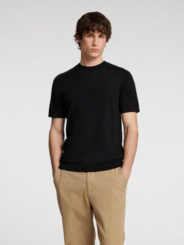 T-Shirt SELECTED HOMME en noir : devant