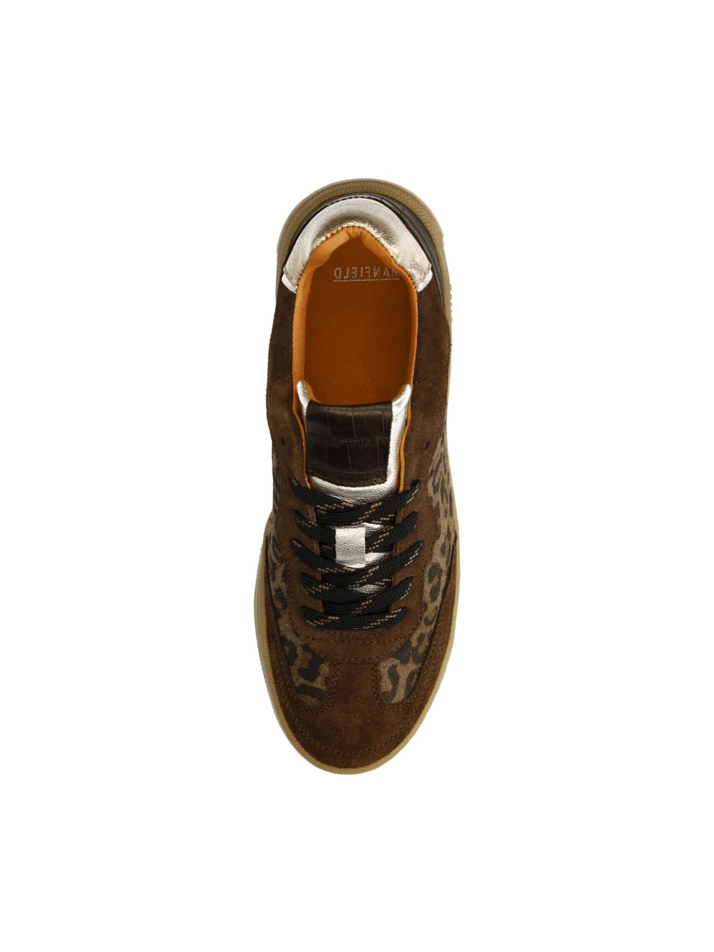 MANFIELD Sneakers laag in Bruin