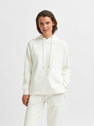Sweat-shirt SELECTED en jaune : devant