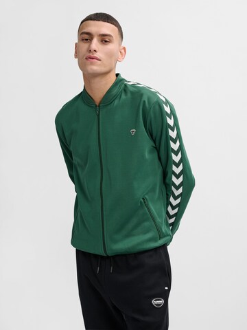 Hummel Athletic Zip-Up Hoodie in Green