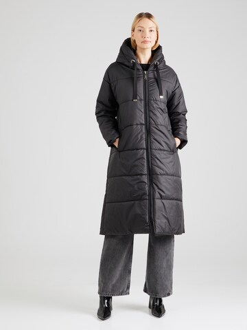 Manteau mi-saison Happiness İstanbul en noir : devant