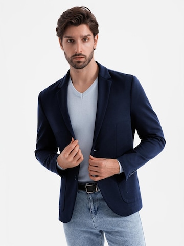 Coupe regular Veste de costume Ombre en bleu
