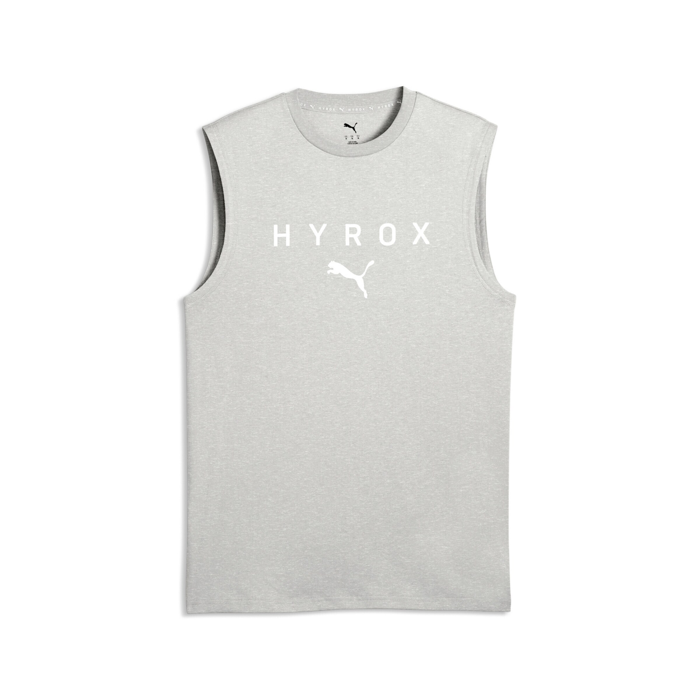 PUMA Performance shirt 'Puma x Hyrox' in Grey: front