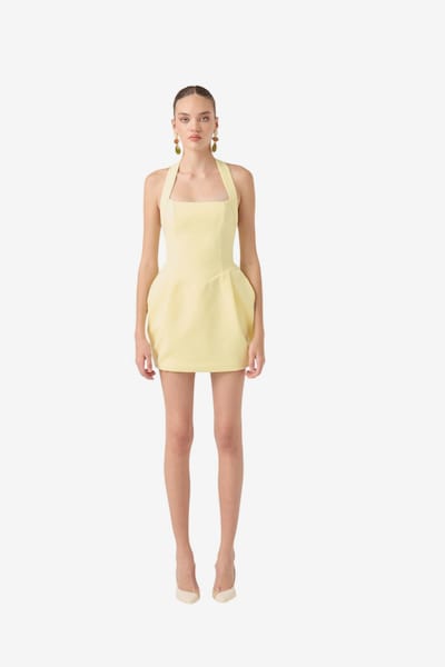 HOLLY LOLLY Cocktail dress in 40 in Light yellow, Item view